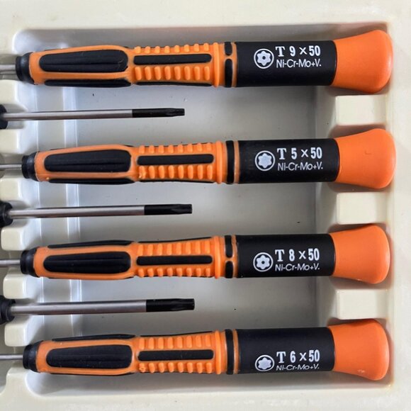 7 in 1 Security Torx Screwdrivers with T5 T6 T7 T8 T9 T10 T15 Torx Bit,C… - Picture 2 of 10
